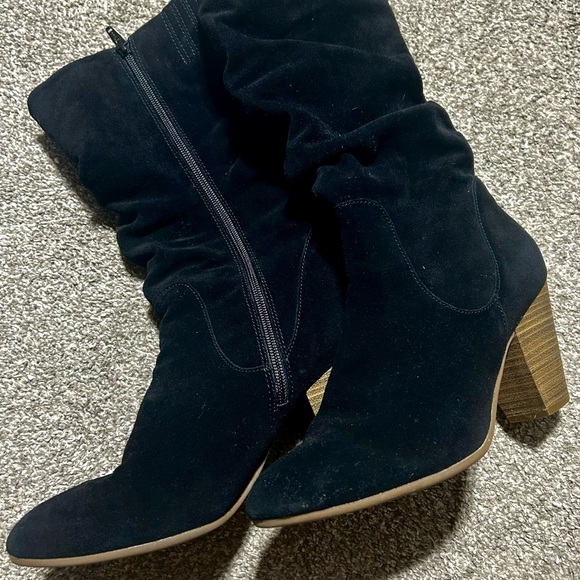 Sonoma Black Suede Vitalize Ortholite Stack Heel Slouch - Picture 3 of 7